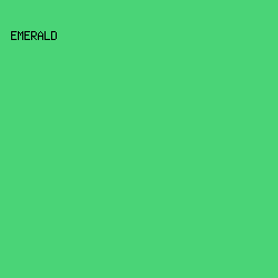 4AD477 - Emerald color image preview
