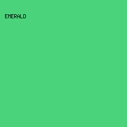 4BD37C - Emerald color image preview