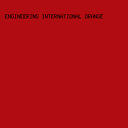 B10C11 - Engineering International Orange color image preview
