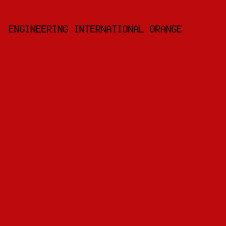 BD0A0D - Engineering International Orange color image preview