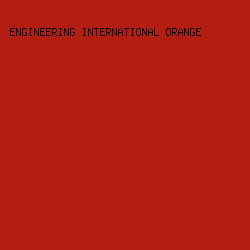 b41e10 - Engineering International Orange color image preview