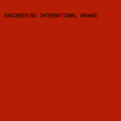 b51d05 - Engineering International Orange color image preview