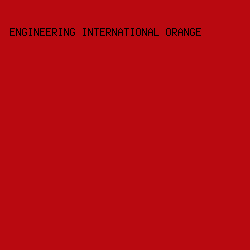 b90910 - Engineering International Orange color image preview