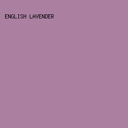 AA7FA0 - English Lavender color image preview