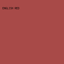 A84A48 - English Red color image preview