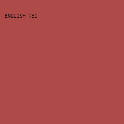 AE4B49 - English Red color image preview