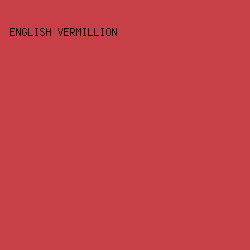 C93F47 - English Vermillion color image preview