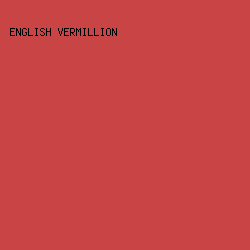 C94444 - English Vermillion color image preview