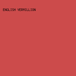 CC4B4B - English Vermillion color image preview