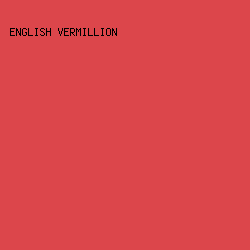 DC464B - English Vermillion color image preview