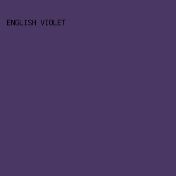 4A3764 - English Violet color image preview