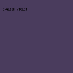4A3C5D - English Violet color image preview