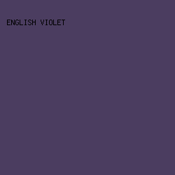 4B3D60 - English Violet color image preview