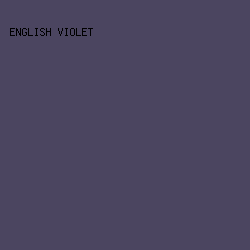 4B4560 - English Violet color image preview