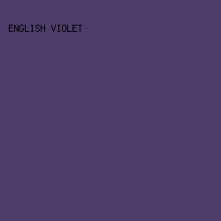 4C3C69 - English Violet color image preview