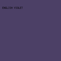 4C4066 - English Violet color image preview