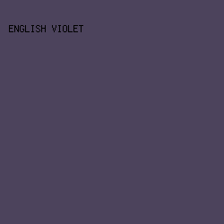 4C435C - English Violet color image preview