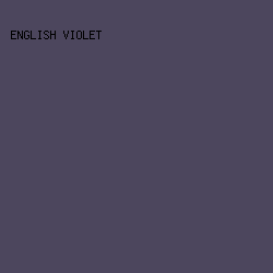 4C465D - English Violet color image preview