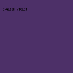 4D3068 - English Violet color image preview