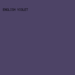4D4366 - English Violet color image preview