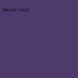 4E3A6D - English Violet color image preview