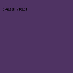 4F3363 - English Violet color image preview