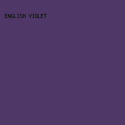 4F3868 - English Violet color image preview