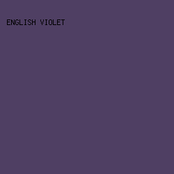 4F3F63 - English Violet color image preview