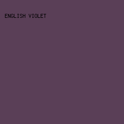 5A3F57 - English Violet color image preview