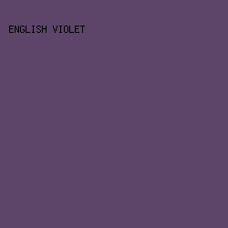 5C4569 - English Violet color image preview
