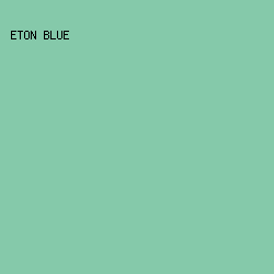 85C9AA - Eton Blue color image preview