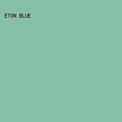 88bfa8 - Eton Blue color image preview