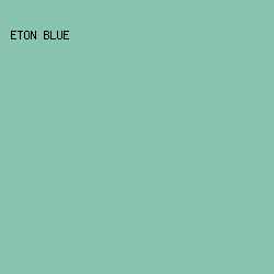 89C4B2 - Eton Blue color image preview