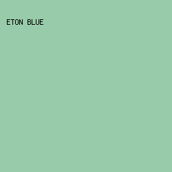 97CBA9 - Eton Blue color image preview