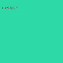 2AD9A6 - Eucalyptus color image preview