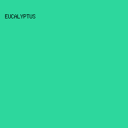 2DD79D - Eucalyptus color image preview