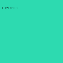 2DDAB0 - Eucalyptus color image preview