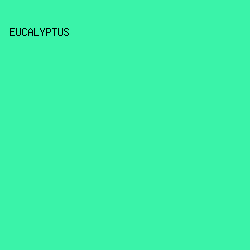 3AF3A9 - Eucalyptus color image preview