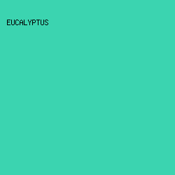 3BD4B0 - Eucalyptus color image preview