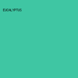 3FC6A3 - Eucalyptus color image preview