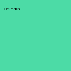4CDBA6 - Eucalyptus color image preview