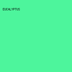 4DF59C - Eucalyptus color image preview