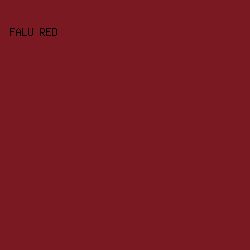 7a1921 - Falu Red color image preview