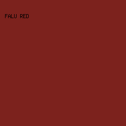 7c221d - Falu Red color image preview