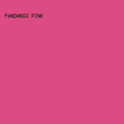DD4B84 - Fandango Pink color image preview