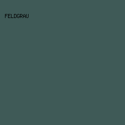 3F5A57 - Feldgrau color image preview