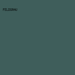 3F5E5B - Feldgrau color image preview