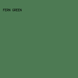 4D7A53 - Fern Green color image preview