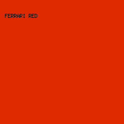 DF2A00 - Ferrari Red color image preview