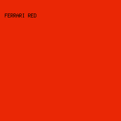 EA2705 - Ferrari Red color image preview
